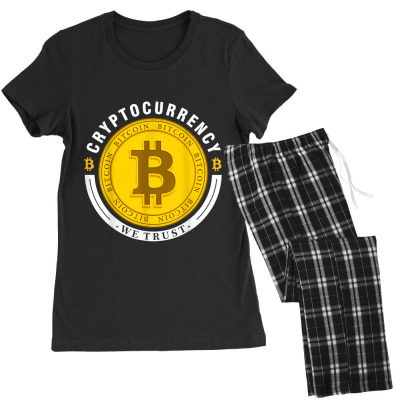 Cryptocurrency In Bitcoin Btc We Trust Women's Pajamas Set Designed By Bariteau Hannah