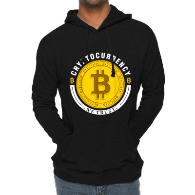 Cryptocurrency In Bitcoin Btc We Trust Lightweight Hoodie Designed By Bariteau Hannah