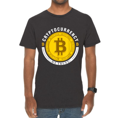 Cryptocurrency In Bitcoin Btc We Trust Vintage T-shirt Designed By Bariteau Hannah