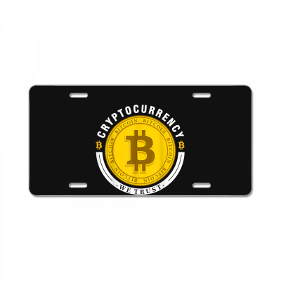 Cryptocurrency In Bitcoin Btc We Trust License Plate Designed By Bariteau Hannah