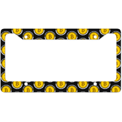 Cryptocurrency In Bitcoin Btc We Trust License Plate Frame Designed By Bariteau Hannah