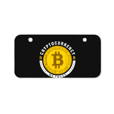 Cryptocurrency In Bitcoin Btc We Trust Bicycle License Plate Designed By Bariteau Hannah
