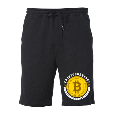Cryptocurrency In Bitcoin Btc We Trust Fleece Short Designed By Bariteau Hannah