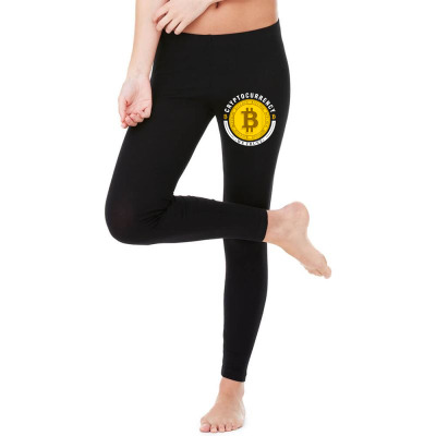 Cryptocurrency In Bitcoin Btc We Trust Legging Designed By Bariteau Hannah