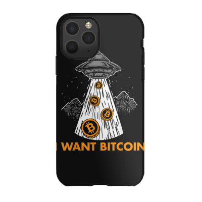 I Want Bitcoin Ufo Btc Iphone 11 Pro Case Designed By Bariteau Hannah