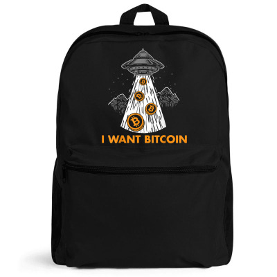I Want Bitcoin Ufo Btc Backpack Designed By Bariteau Hannah
