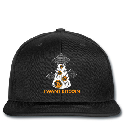I Want Bitcoin Ufo Btc Printed Hat Designed By Bariteau Hannah