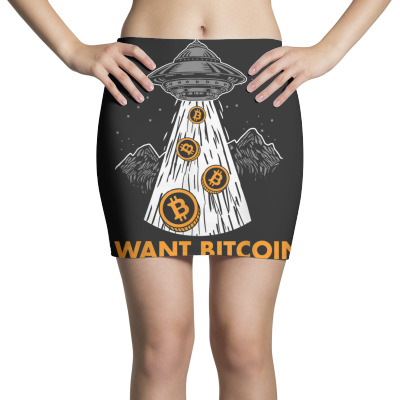 I Want Bitcoin Ufo Btc Mini Skirts Designed By Bariteau Hannah