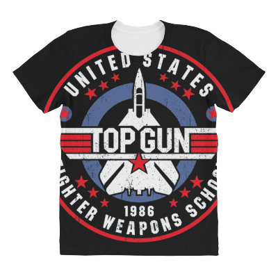 Us Fighter Weapons School Worn All Over Women's T-shirt Designed By Bariteau Hannah
