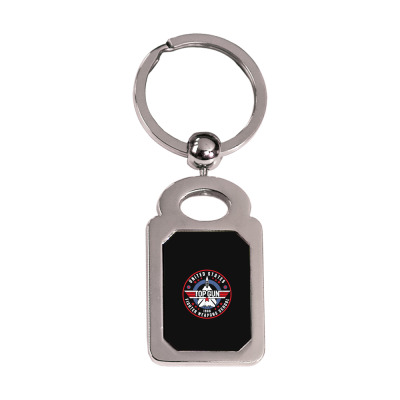 Us Fighter Weapons School Worn Silver Rectangle Keychain Designed By Bariteau Hannah