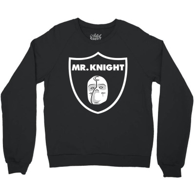Mr Knight Crewneck Sweatshirt Designed By Bariteau Hannah