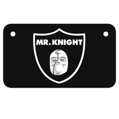 Mr Knight Motorcycle License Plate Designed By Bariteau Hannah
