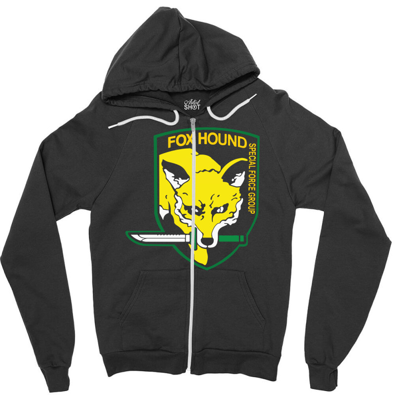 Fox Hound Badge Special Forces Group Logo Zipper Hoodie | Artistshot