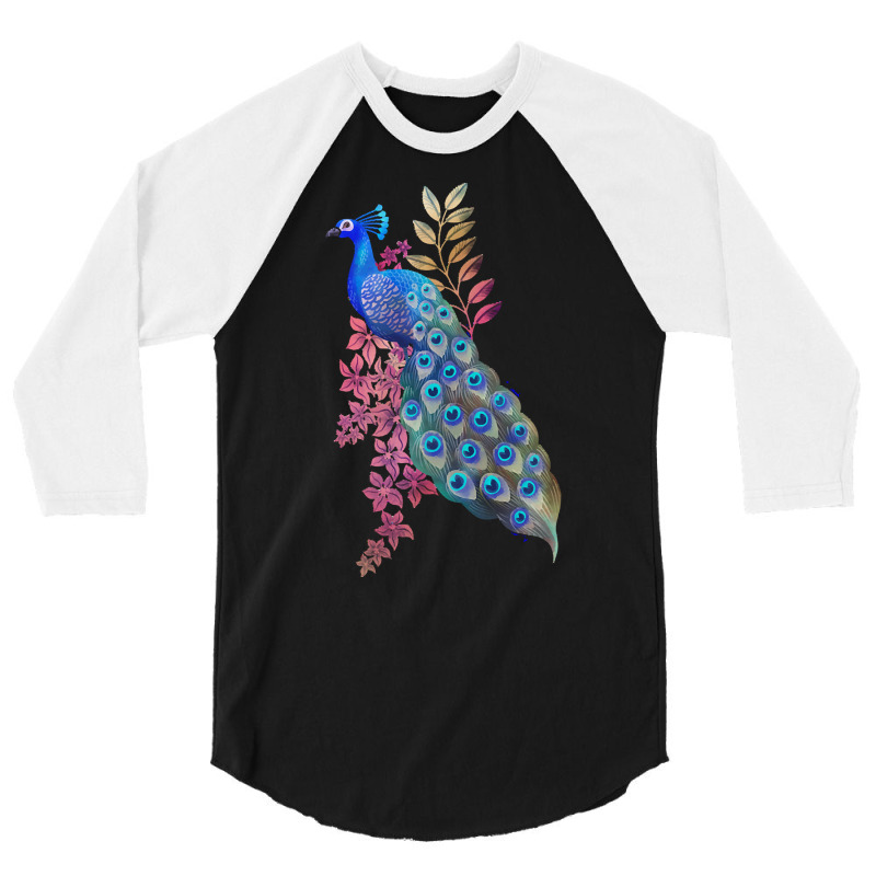 Peacock T  Shirt Peacock Paradise T  Shirt 3/4 Sleeve Shirt by salesmanhuh | Artistshot