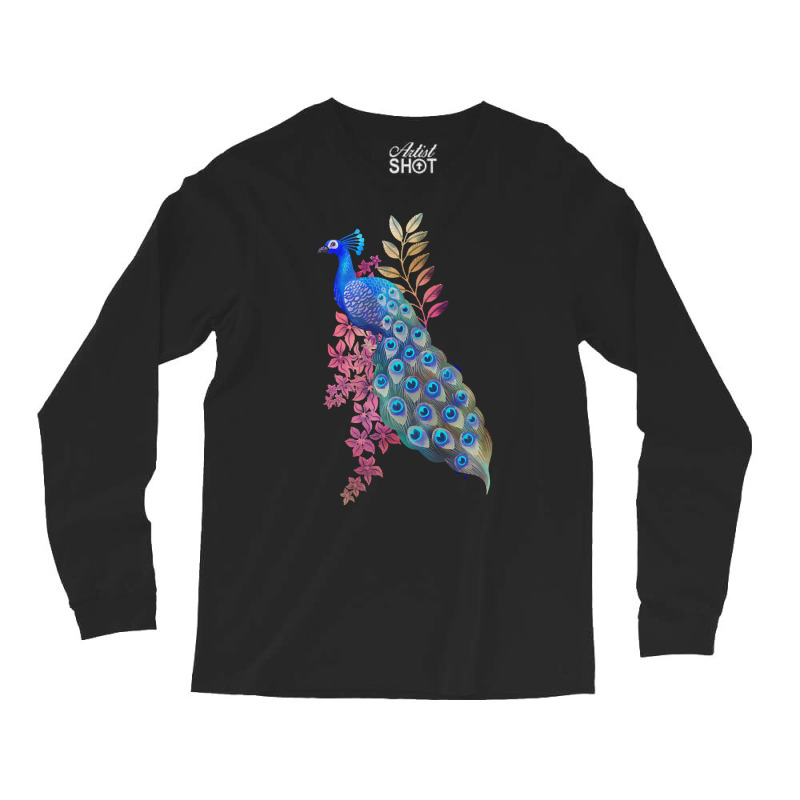 Peacock T  Shirt Peacock Paradise T  Shirt Long Sleeve Shirts by salesmanhuh | Artistshot