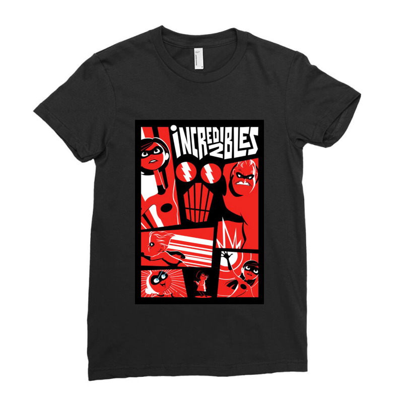 The Incredibles Cartoon Ladies Fitted T-Shirt by mahendra ajis | Artistshot