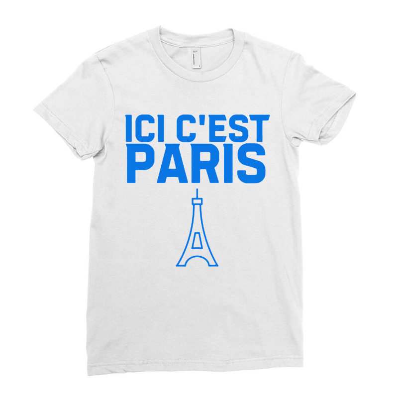 Ici Cest Paris Ladies Fitted T-Shirt by GassPoll | Artistshot