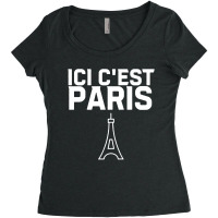 Ici Cest Paris Women's Triblend Scoop T-shirt | Artistshot