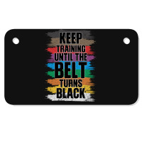 Black Belt Martial Art Training Karate Taekwondo Motorcycle License Plate | Artistshot