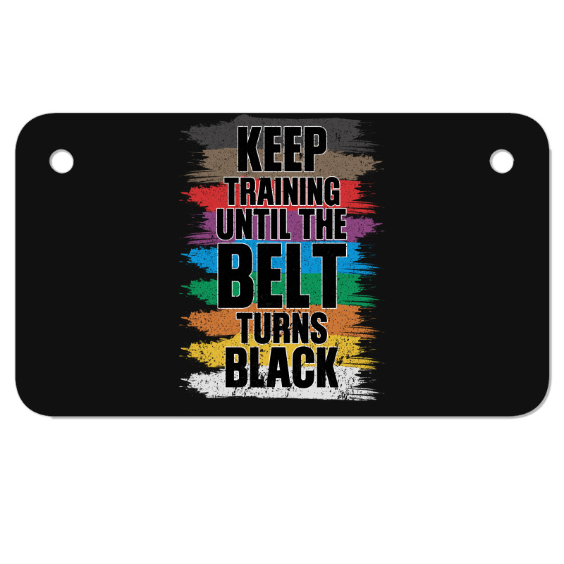 Black Belt Martial Art Training Karate Taekwondo Motorcycle License Plate | Artistshot