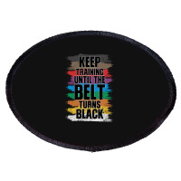 Black Belt Martial Art Training Karate Taekwondo Oval Patch | Artistshot