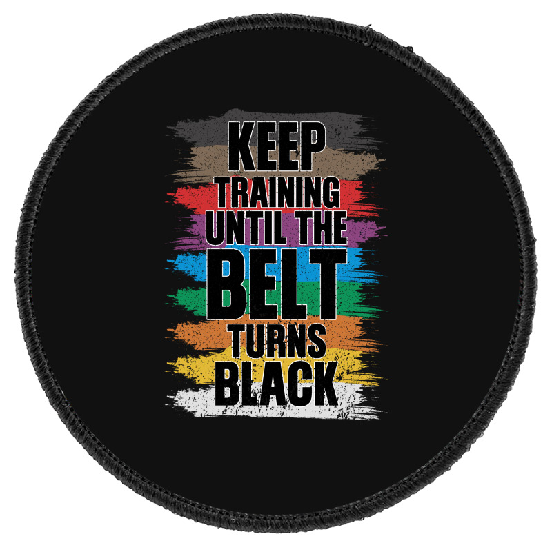 Black Belt Martial Art Training Karate Taekwondo Round Patch | Artistshot