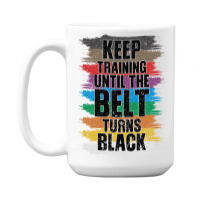 Black Belt Martial Art Training Karate Taekwondo 15 Oz Coffee Mug | Artistshot