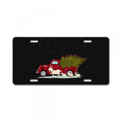 goat red plaid truck christmas License Plate | Artistshot