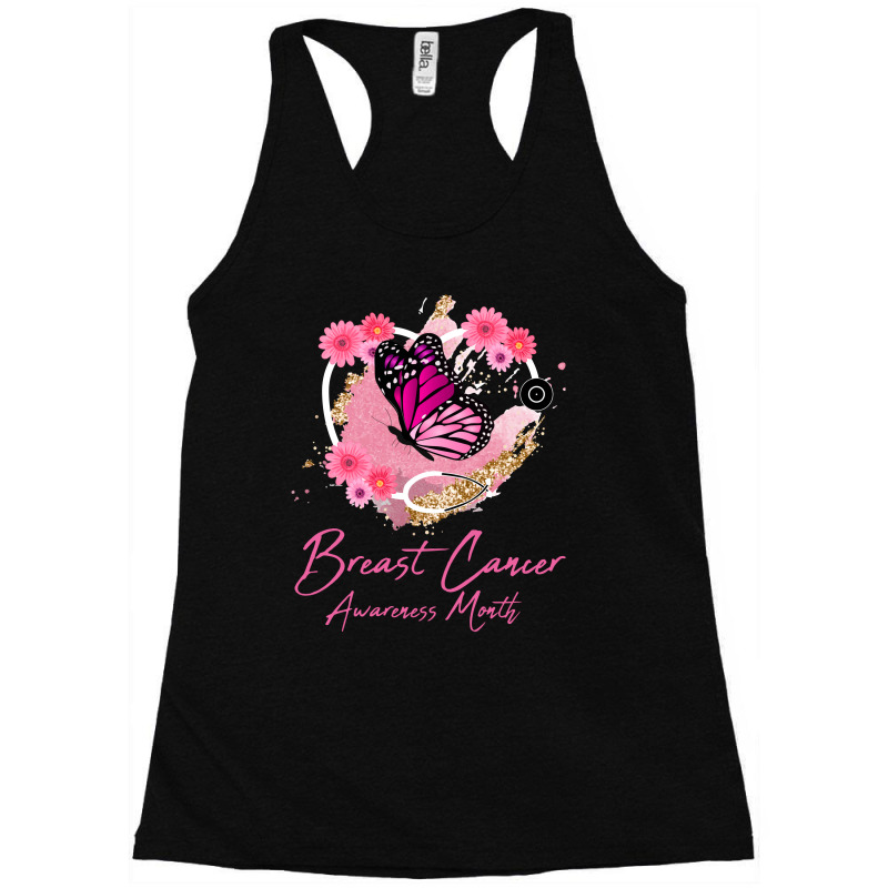 Breast Cancer Awareness Month Nurse Racerback Tank by autlu2024 | Artistshot