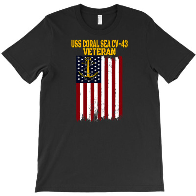 Uss Coral Sea Cv 43 Aircraft Carrier Veteran's Day T Shirt T-shirt Designed By Truong Ta