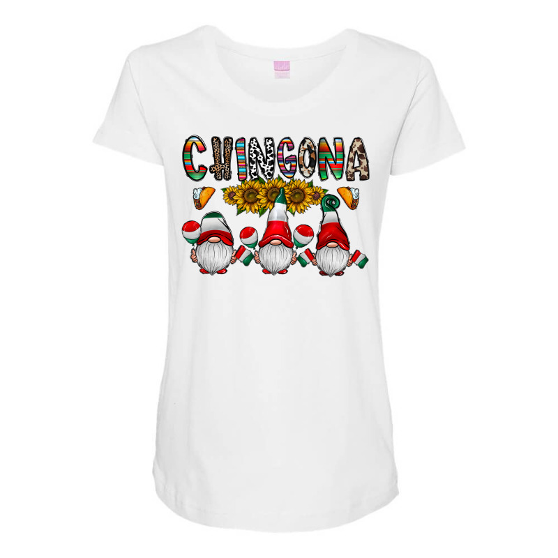 Chingona Maternity Scoop Neck T-shirt by CowhideDigitalArt | Artistshot