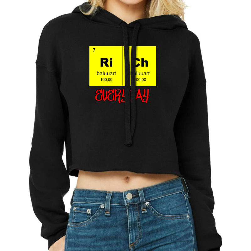 Rich Cropped Hoodie by BALUUART | Artistshot