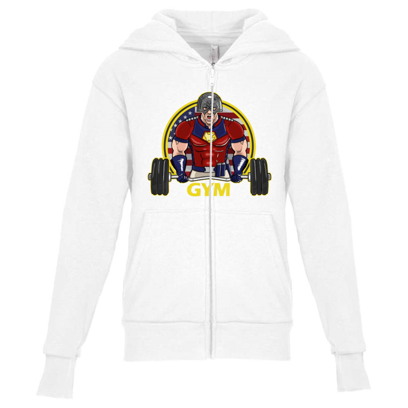 Peacemaker Gym Youth Zipper Hoodie | Artistshot