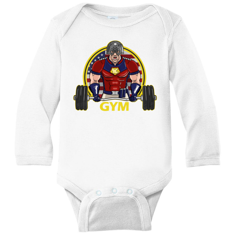 Peacemaker Gym Long Sleeve Baby Bodysuit | Artistshot