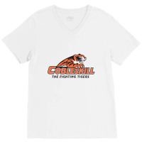 Suny Cobleskill Fighting Tigers V-neck Tee | Artistshot