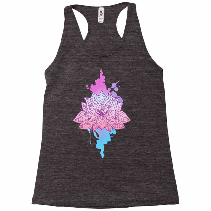 Mandala Lotus T  Shirt Asanas Mandala Lotus Mantra T  Shirt Racerback Tank by adolphsteuber754 | Artistshot