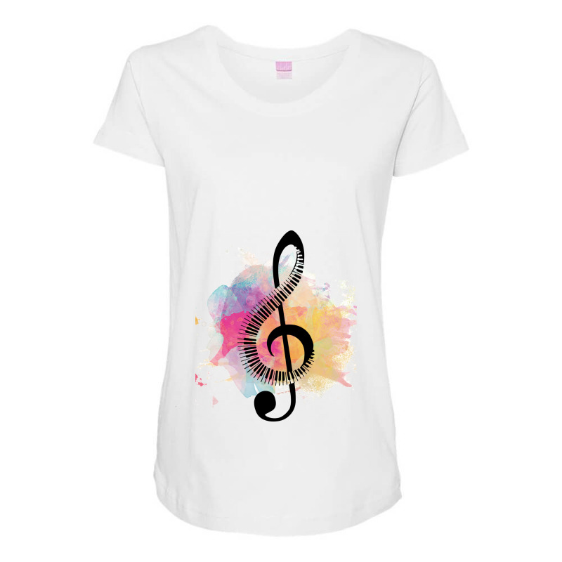 Music Maternity Scoop Neck T-shirt by coşkun | Artistshot