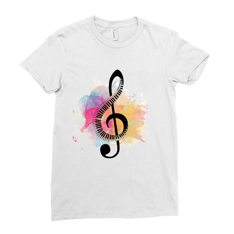 Music Ladies Fitted T-Shirt by coşkun | Artistshot