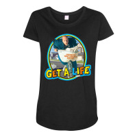 Get A Life Maternity Scoop Neck T-shirt | Artistshot