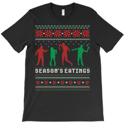 Season's Eatings Ugly Zombie Christmas Sweater T-Shirt | Artistshot