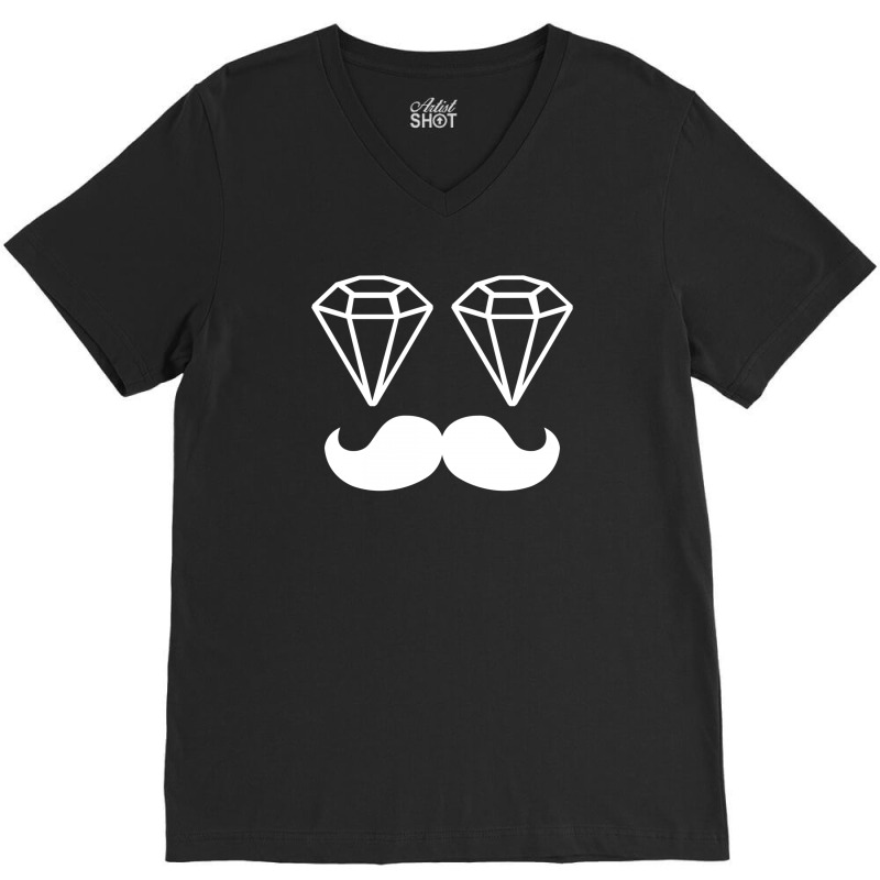Dope Chef Diamond Moustache Hipster Swag Illest V-neck Tee | Artistshot