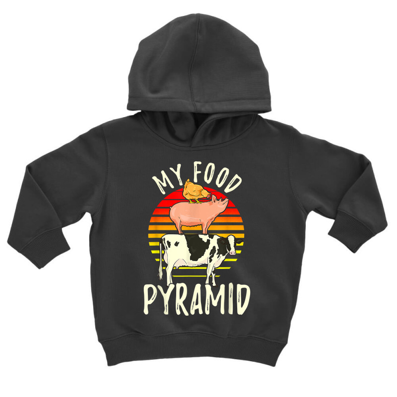 My Food Pyramid Meat Eater Carnivore Diet Food Nutrition Fun T Shirt Toddler Hoodie | Artistshot