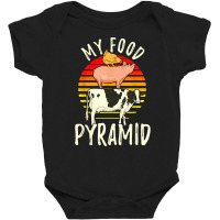 My Food Pyramid Meat Eater Carnivore Diet Food Nutrition Fun T Shirt Baby Bodysuit | Artistshot