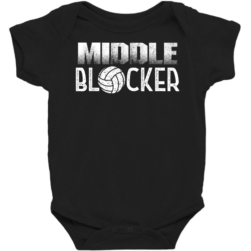 Volleyball Player Middle Hitter Or Middle Blocker T Shirt Baby Bodysuit by ayedencoplon | Artistshot