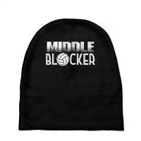 Volleyball Player Middle Hitter Or Middle Blocker T Shirt Baby Beanies | Artistshot