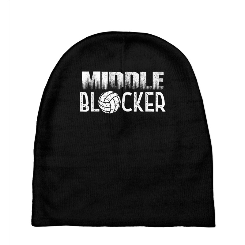 Volleyball Player Middle Hitter Or Middle Blocker T Shirt Baby Beanies by ayedencoplon | Artistshot