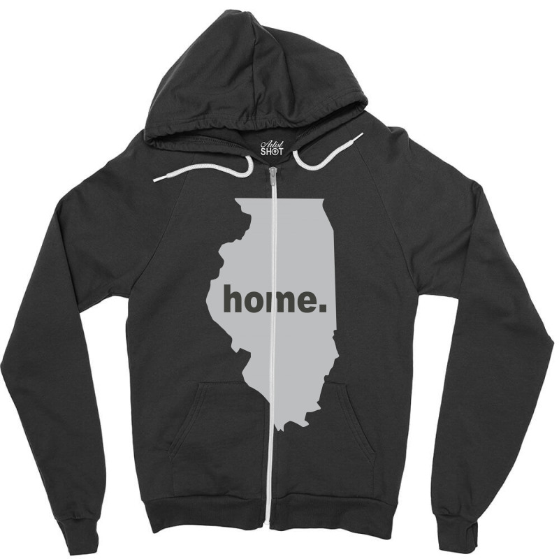 Illinois Home Zipper Hoodie | Artistshot