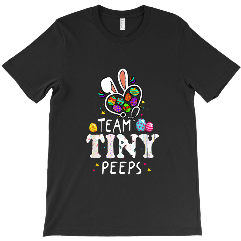 Nicu Nurse Easter Team Tiny Humans Bunnies Stethoscope T-shirt | Artistshot