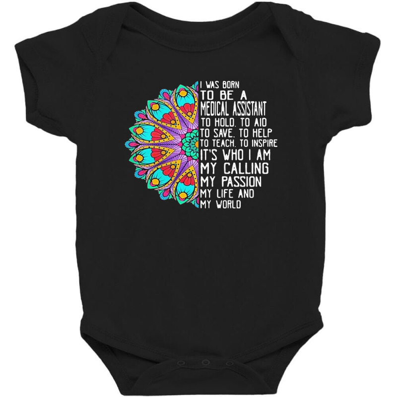 I Was Born To Be A Medical Assistant Baby Bodysuit by Jober | Artistshot