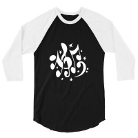 Music Notes 3/4 Sleeve Shirt | Artistshot